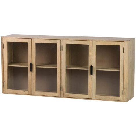Felo Sideboard aus braunem Mangoholz, 180 x 40 x 80 cm