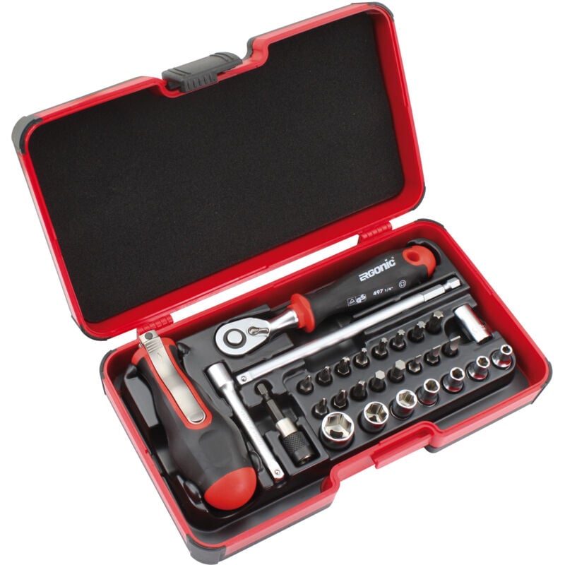 Image of Smart EVO 29-tlg. Ratschen- und Wechselstangen-Set. SL/PH/PZ/TORX®/HEX/SW/BH/MS Felo 06081506