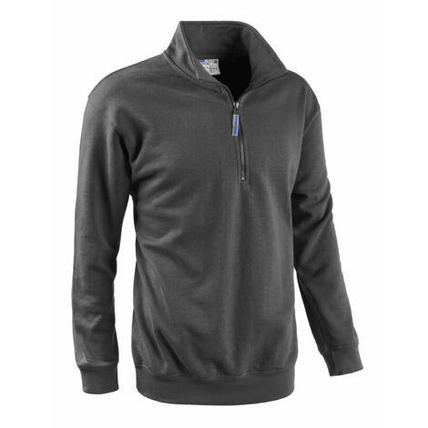 FELPA 1/2 ZIP SMASH GRIGIO SMOKE