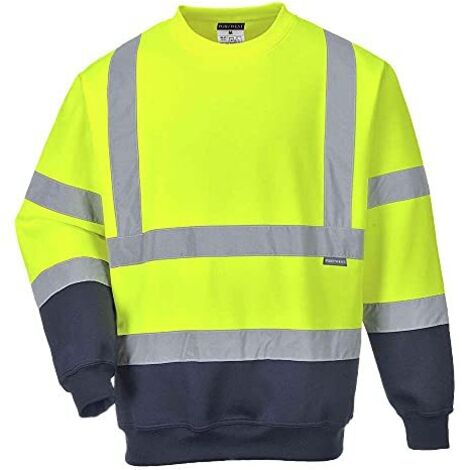 Felpa Ad Alta Visibilità Bicolore Hi-Vis Giallo/Navy Giallo-Navy 2XL
