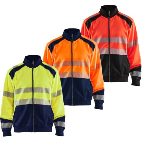 Felpa alta visibilità Blaklader 3558 High Visibility - L - Blu/Giallo