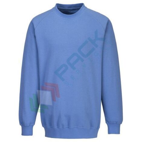 Felpa antistatica ESD Colore: Blu Hamilton Taglia L - Portwest