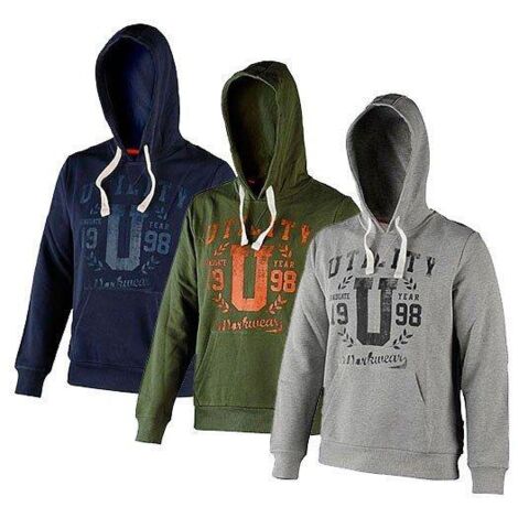Felpa con cappuccio Diadora Sweatshirt Hood Graphic Blu Corsaro - 702.171665 - size L