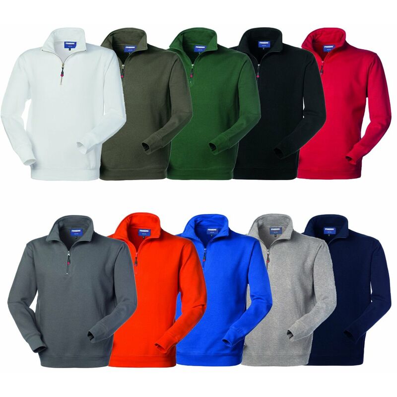 Felpa da lavoro Rossini Perth mezza zip - M - Blu