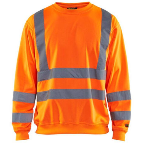 Felpa da lavoro ad alta visibilità 3341 - Arancione fluorescente 4XL