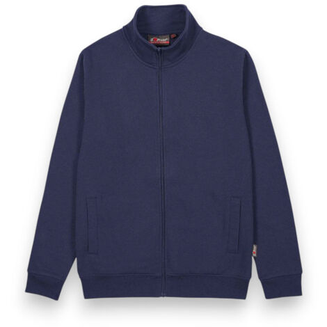 Felpa da lavoro blu con zip in cotone e poliestere U-power Sotra DB - XL