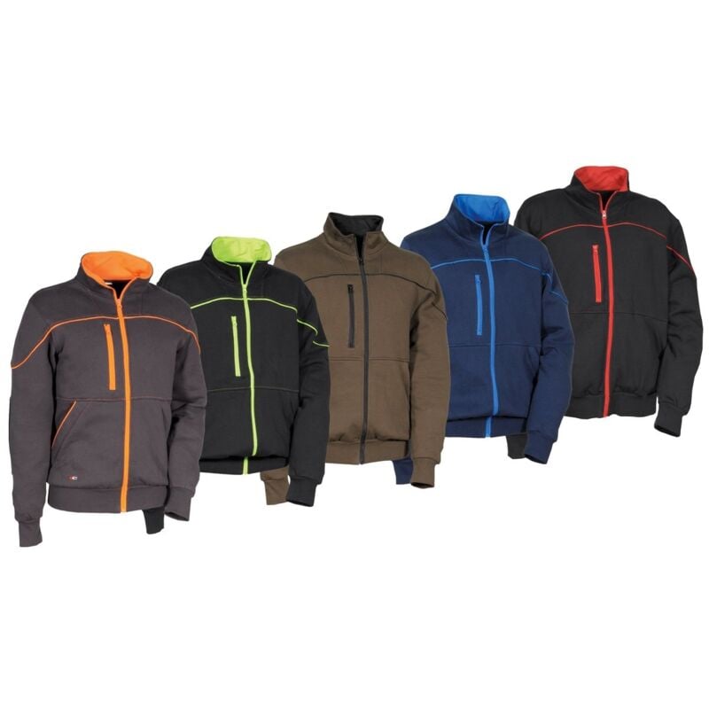 Felpa da lavoro Cofra Dikli - m - Nero/Rosso