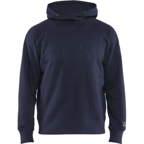 Felpa da lavoro con cappuccio ignifuga 3478 - Navy 4XL
