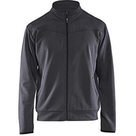 Felpa da lavoro con zip 3362 - Grigio/Nero 4XL