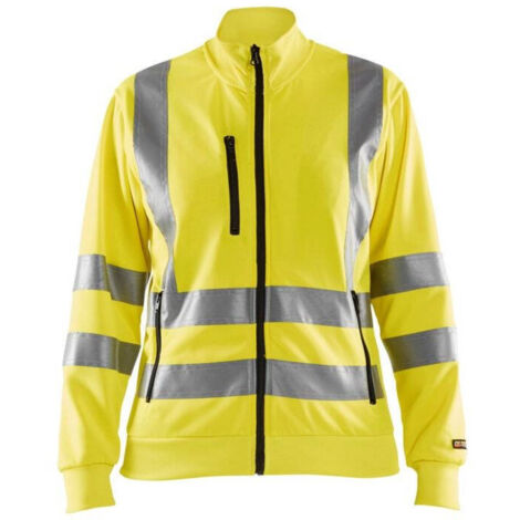 Felpa da lavoro con zip ad alta visibilità donna 3308 - Arancione fluorescente XXXL