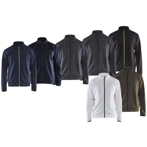 Felpa da lavoro con zip Blaklader 3362 - S - Nero/Giallo