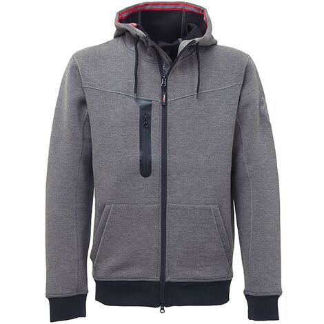 Felpa da lavoro full zip jersey scuba elasticizzato con cappuccio TASTY U-POWER - M