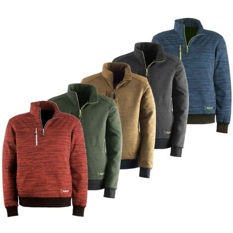 Felpa da lavoro Kapriol Slick Half zip - L - Verde