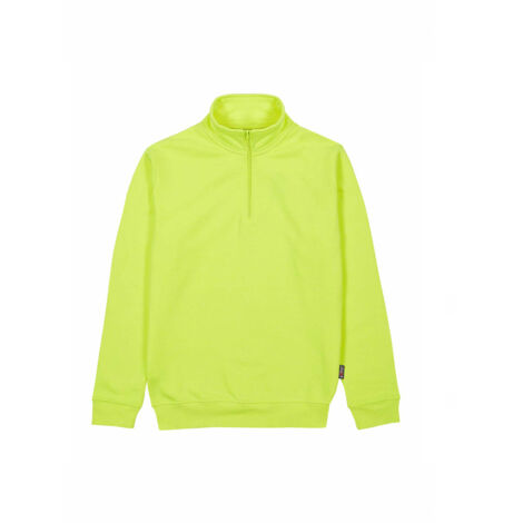 Felpa da lavoro mezza zip TAUTRA - Giallo 4XL