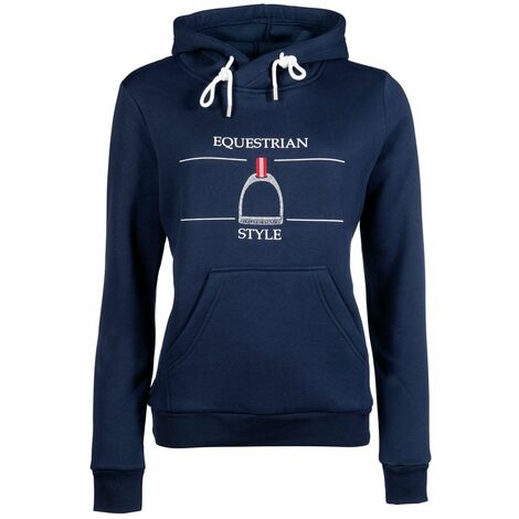 Felpa equitazione donna con cappuccio modello Equine Sports: S, rosso 3000
