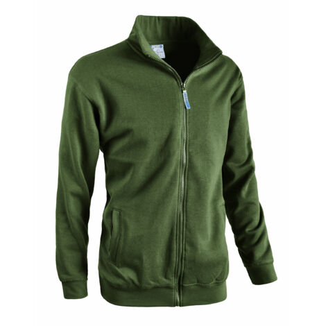 FELPA FULL ZIP JUMP VERDE SCURO