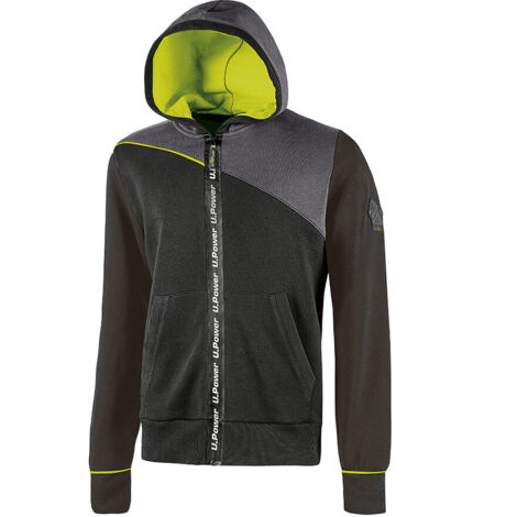 Felpa full zip Jupiter Black Carbon tg. 4XL