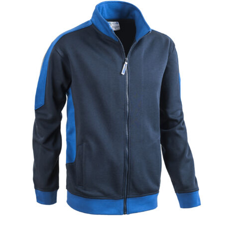 FELPA FULL ZIP MIXER BLU NAVY/ROY.