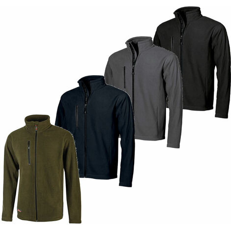 Felpa in pile da lavoro con zip U-Power Warm - L - Blu