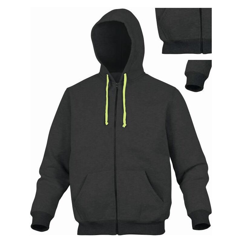 Felpa felpe con cappuccio cento 2 tasche indumenti lavoro antinfortunistica