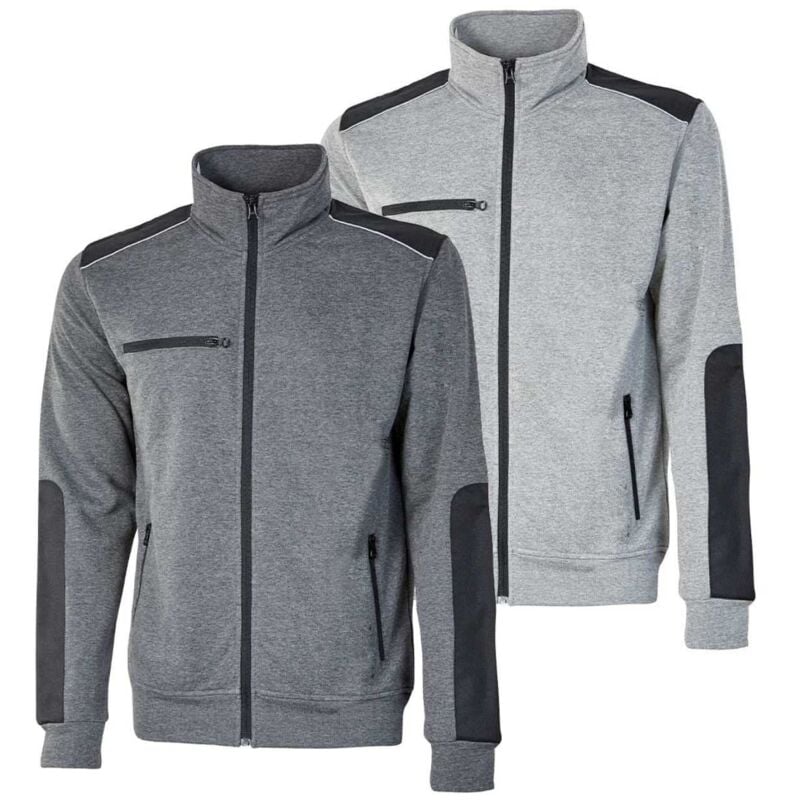 U-power - Felpa Invernale Upower Snug Con Rinforzi Antiusura, misura: 2XL Grigio Chiaro