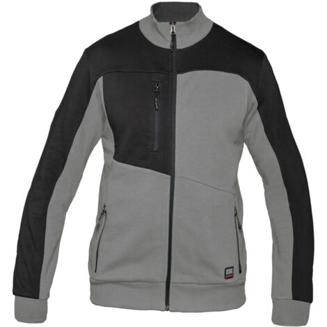 FELPA NILO CON ZIP  TG.M GRIGIO