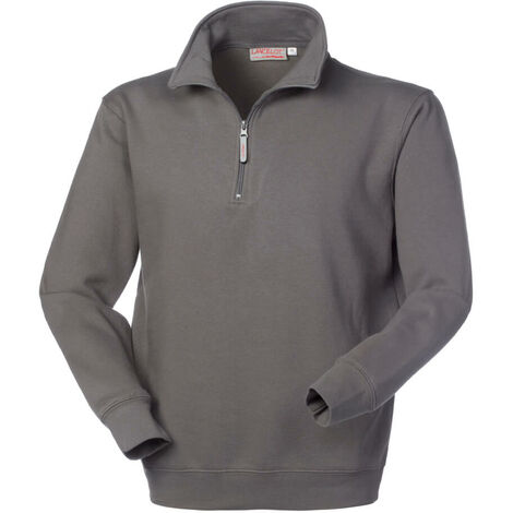 FELPA PERTH 1/2 ZIP COLORE GRIGIO TAGLIA XXXL