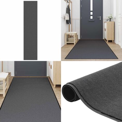 Felpudo antracita 115x500 cm - Felpudo antideslizante - Felpudo para porche
