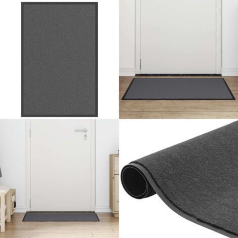 Felpudo antracita 60x90 cm - Felpudo antideslizante - Felpudo para puerta