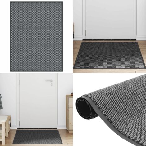 Felpudo antracita 90x120 cm - Felpudo antideslizante - Felpudo para porche