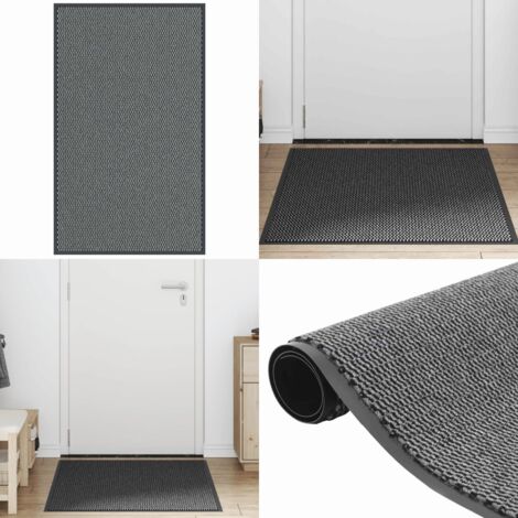 Felpudo antracita 90x150 cm - Felpudo antideslizante - Felpudo para porche