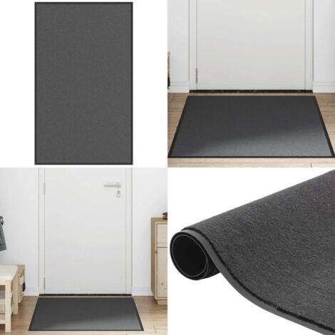 Felpudo antracita 90x150 cm - Felpudo antideslizante - Felpudo para puerta