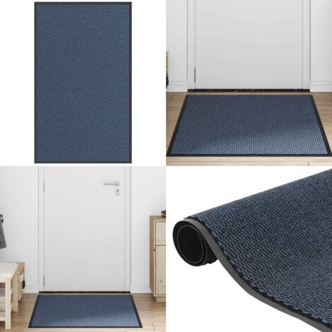 Felpudo azul 90x150 cm - Felpudo de entrada - Felpudo antideslizante