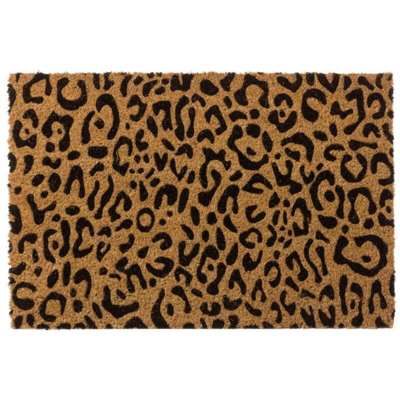 

Felpudo de animal print de fibra de coco natural de 40x60 cm