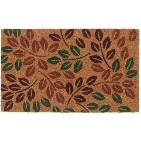 Felpudo de fibra de coco copetuda 45x75 cm vidaXL