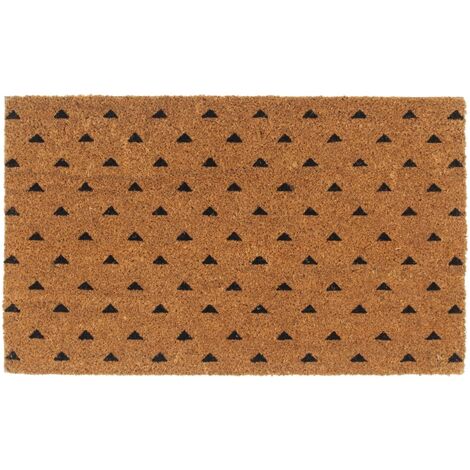 Felpudo de fibra de coco copetuda 45x75 cm vidaXL
