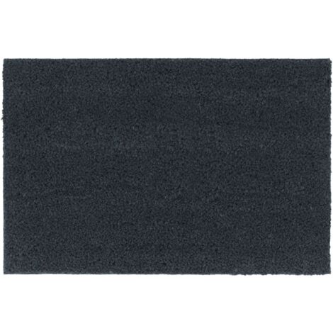 Felpudo de fibra de coco gris oscuro 40x60 cm