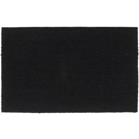 Felpudo de fibra de coco negro 50x80 cm