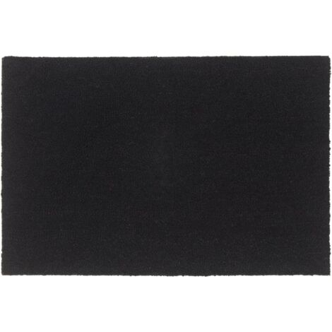 Felpudo de fibra de coco negro 60x90 cm vidaXL