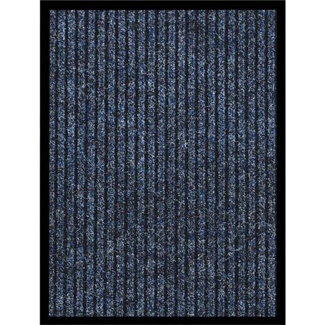 Felpudo de rayas azul 40x60 cm vidaXL