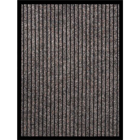 Felpudo de rayas beige 40x60 cm
