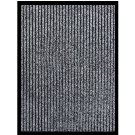 Felpudo de rayas gris 60x80 cm