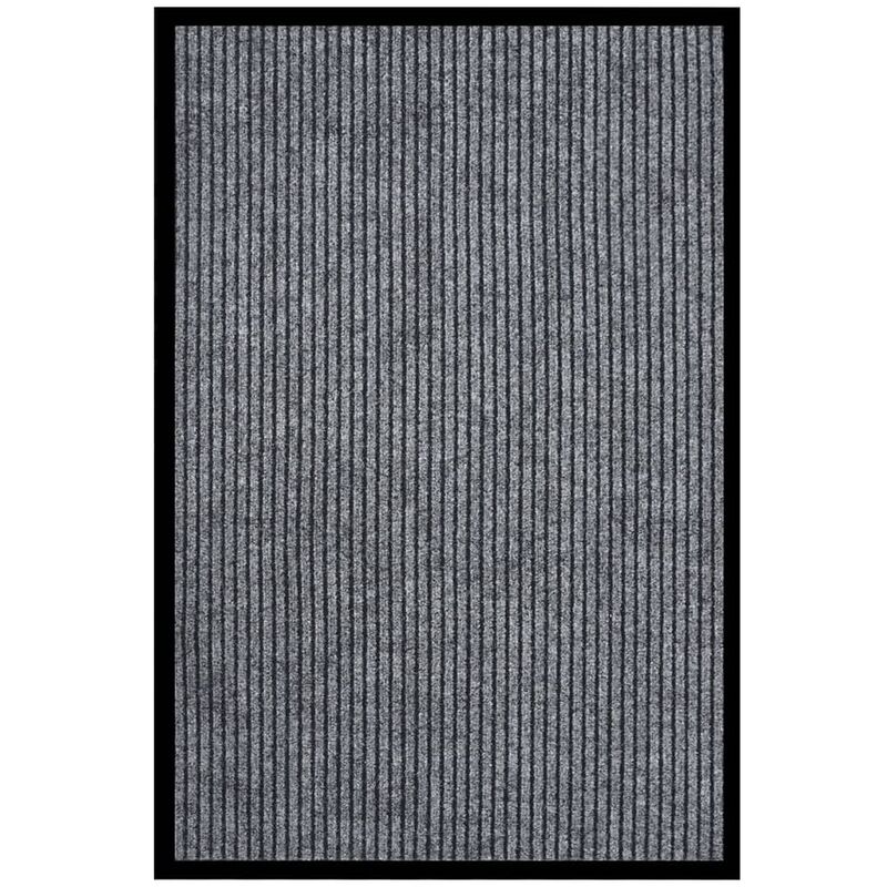 

Felpudo de rayas gris 80x120 cm