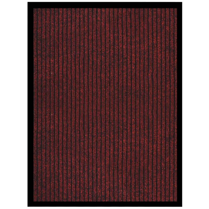 

Felpudo de rayas rojo 60x80 cm