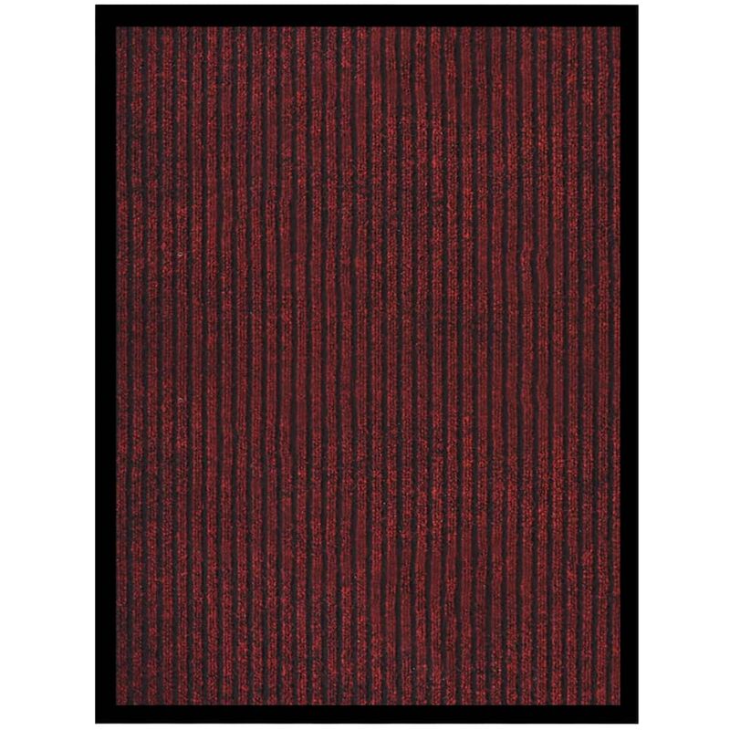 

Felpudo de rayas rojo 60x80 cm