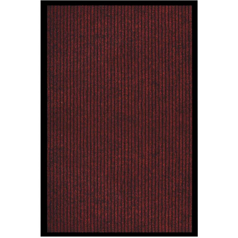 

Felpudo de rayas rojo 80x120 cm