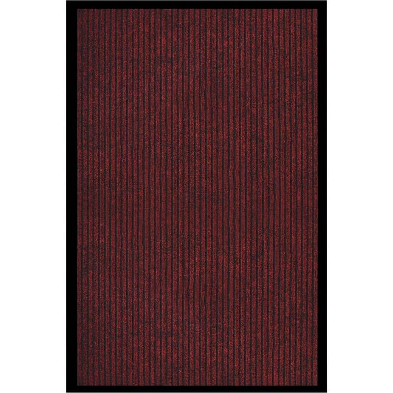 

Felpudo de rayas rojo 80x120 cm