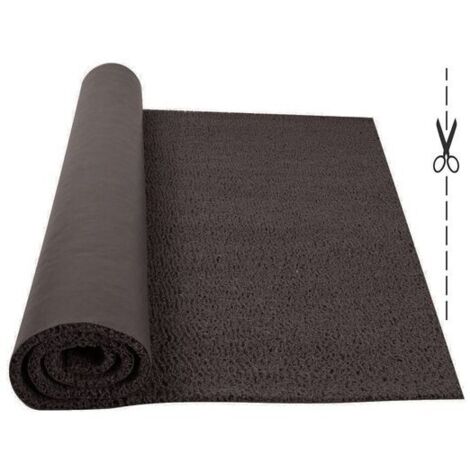 FELPUDO DE RIZO CON BASE COLOR MARRON 1,22 x 2 METRO