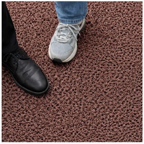 FELPUDO DE RIZO SIN BASE COLOR MARRON 1,22 x 1 METRO