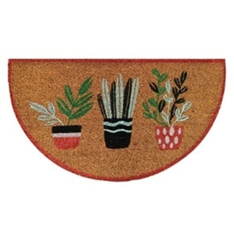 ASTURDINTEX Felpudo dec. 40x70cm media luna coco multic dintex